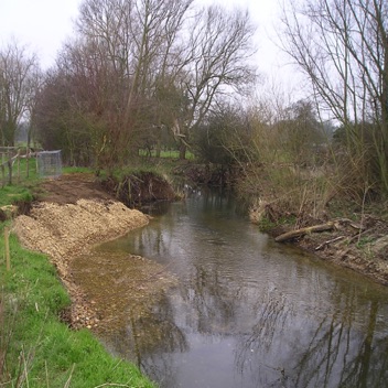 Gravel berm finished