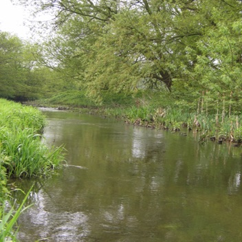 River narrowing afterwards